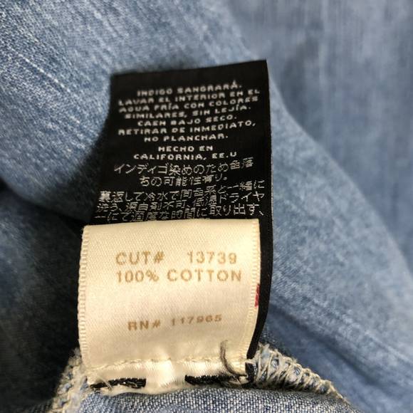 J Brand Marlow Jean Denim Shirt Mini Dress Nimbus - Picture 6 of 6